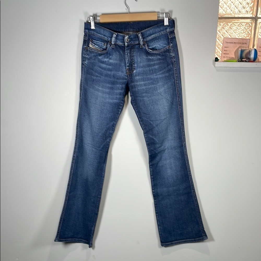 Vintage Diesel Blue Bootcut Jeans with Natural Fading 28x30 - Picture 2 of 8